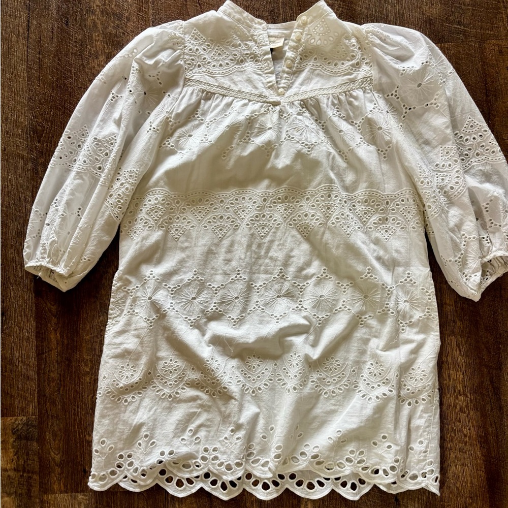 Universal Thread White Eyelet Midi Dress